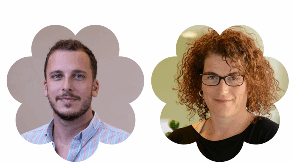 Headshots of John Munayer and Hana Bendcowsky