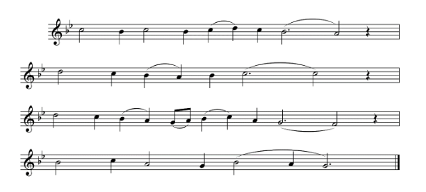 Musical notes illustration for Hymn of Light